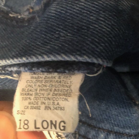 Vintage Lee Jeans Size 18 Long - Picture 4 of 4